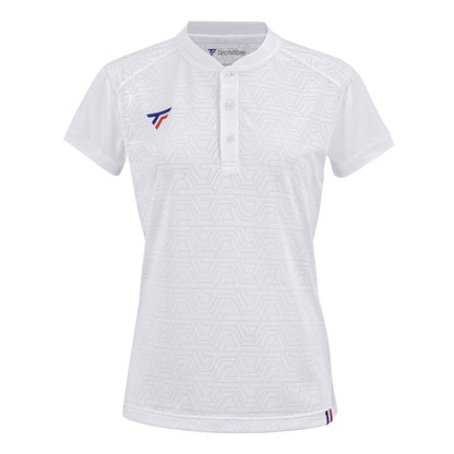 Women Team Mesh Polo Weiß