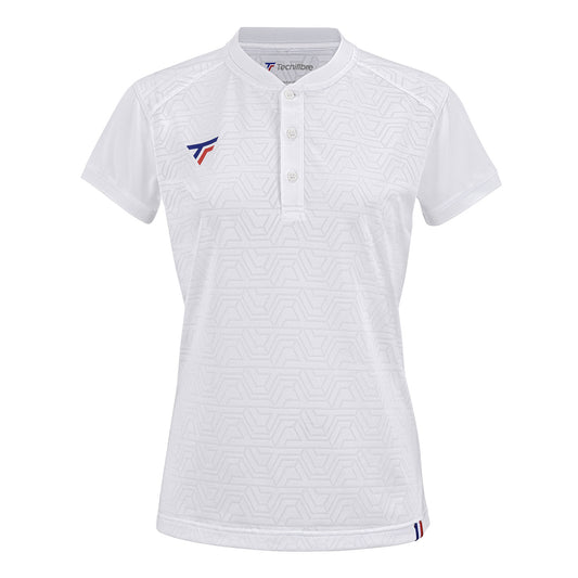 Women Team Mesh Polo Weiß