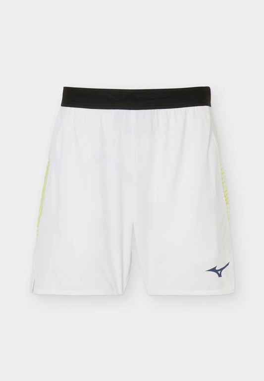 Mizuno - 7 Inches Amplify Short - white / yellow