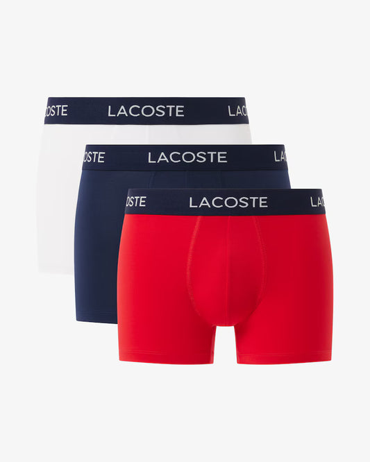 Lacoste - Boxer Microfaser 3er navy/white/red