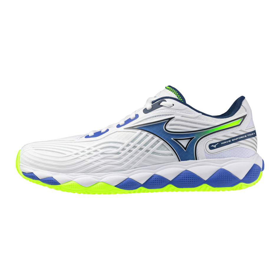 Mizuno - Wave Enforce Tour 2 CC White/Blue/Yellow