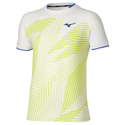 Mizuno - Shadow Graphic Sleeve Shirt - white/yellow